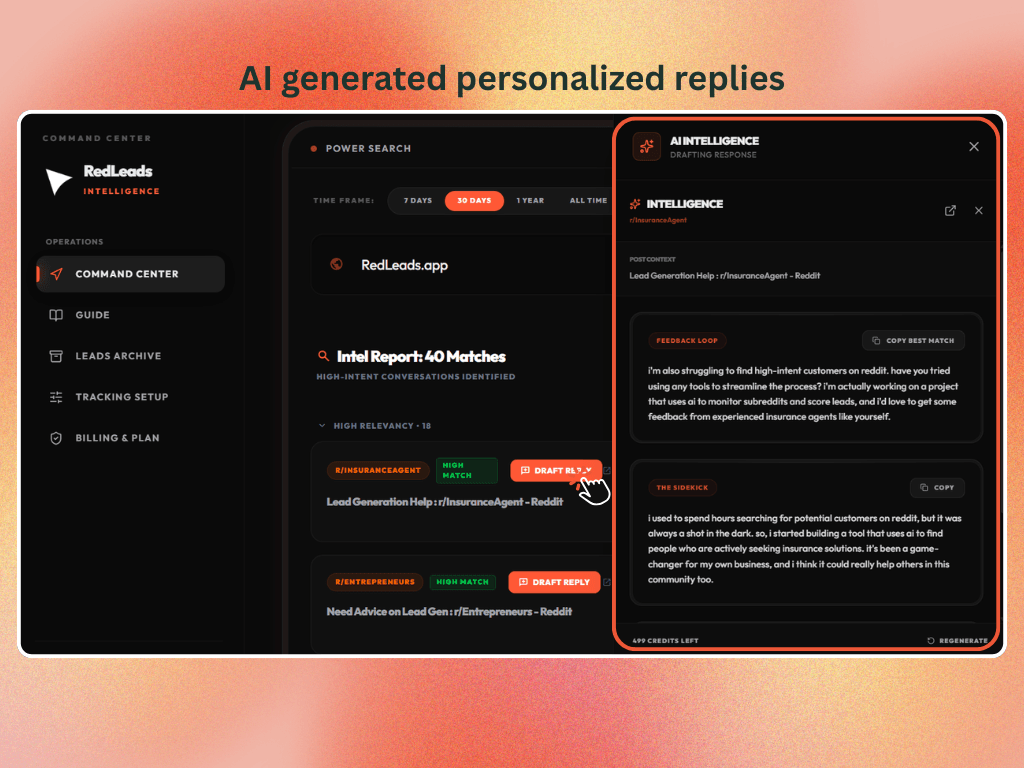 RedLeads.app screenshot 1