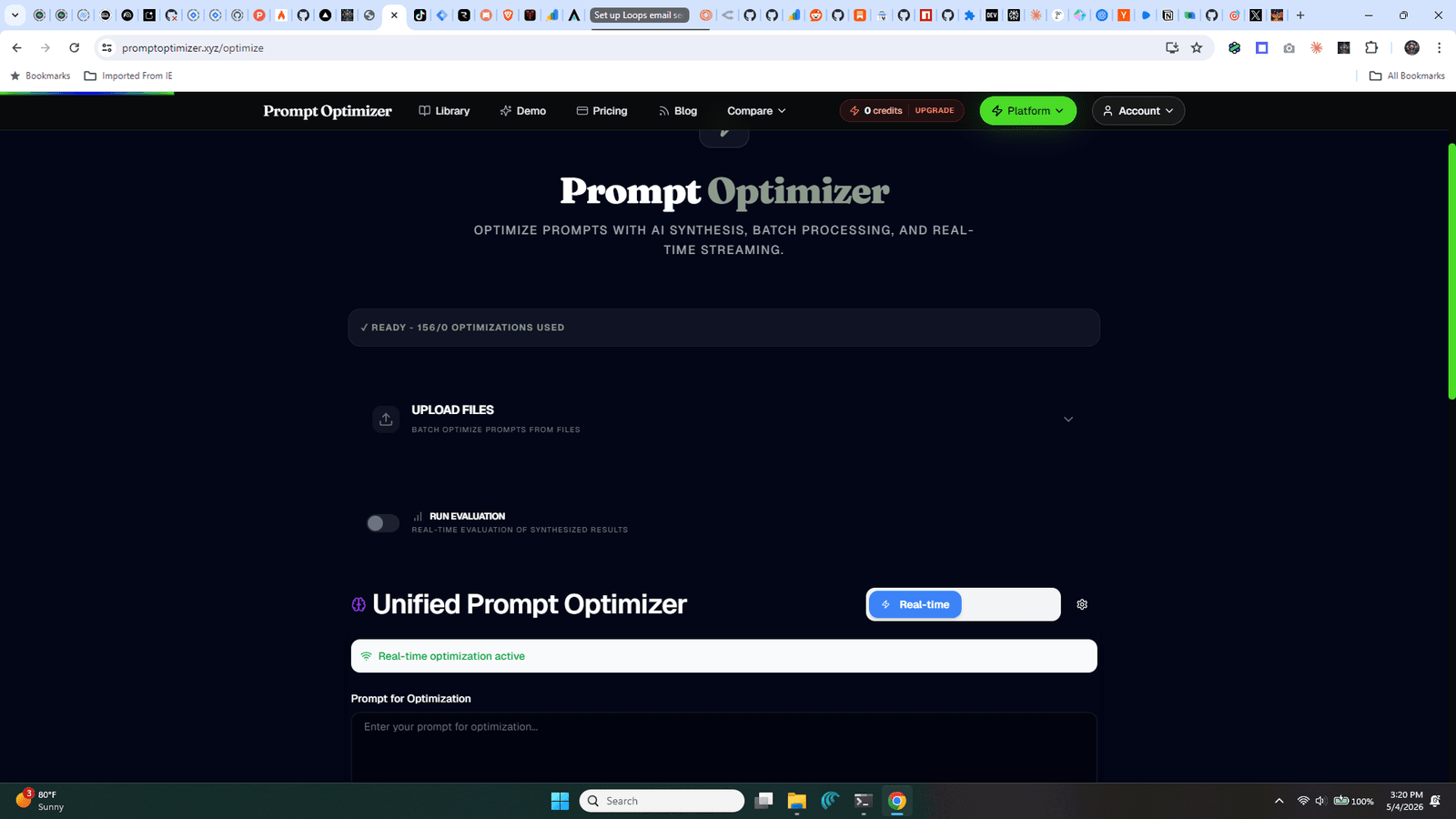 Prompt Optimizer screenshot 1