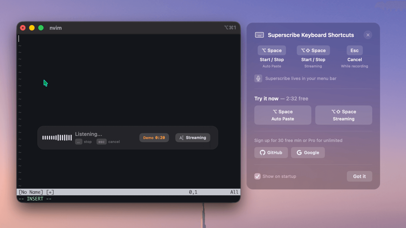 Superscribe screenshot 1