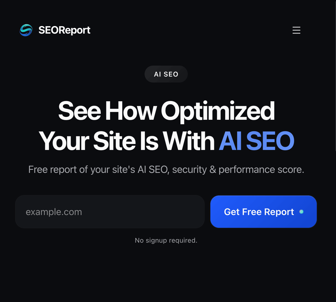 SEO Report screenshot 1