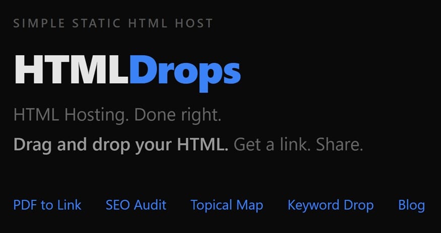 HTMLDrops screenshot 1