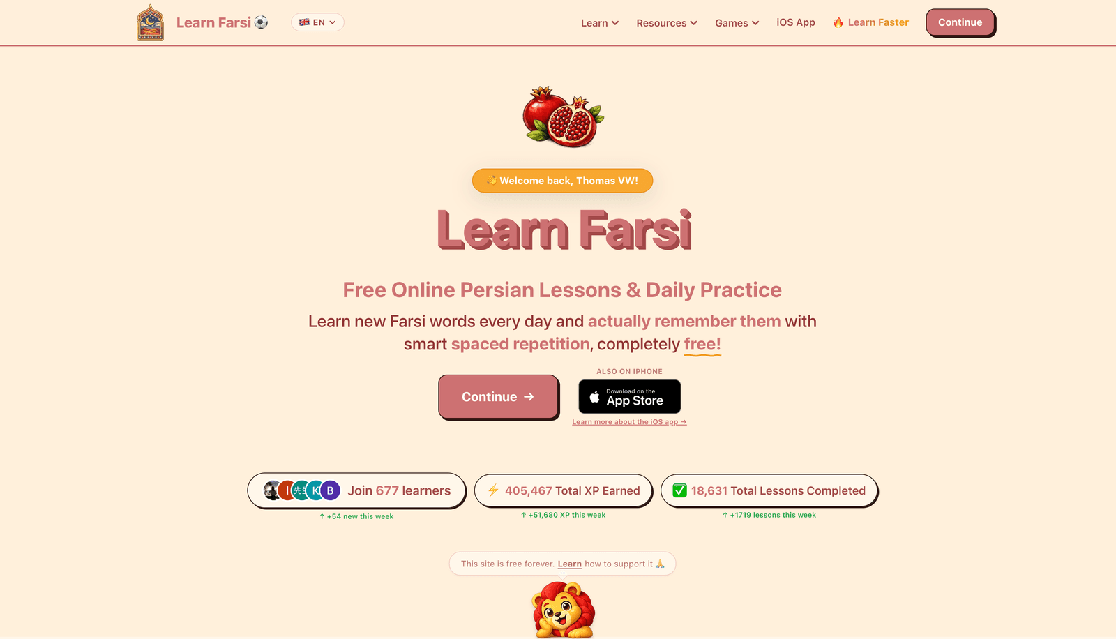 Learn Farsi screenshot 1