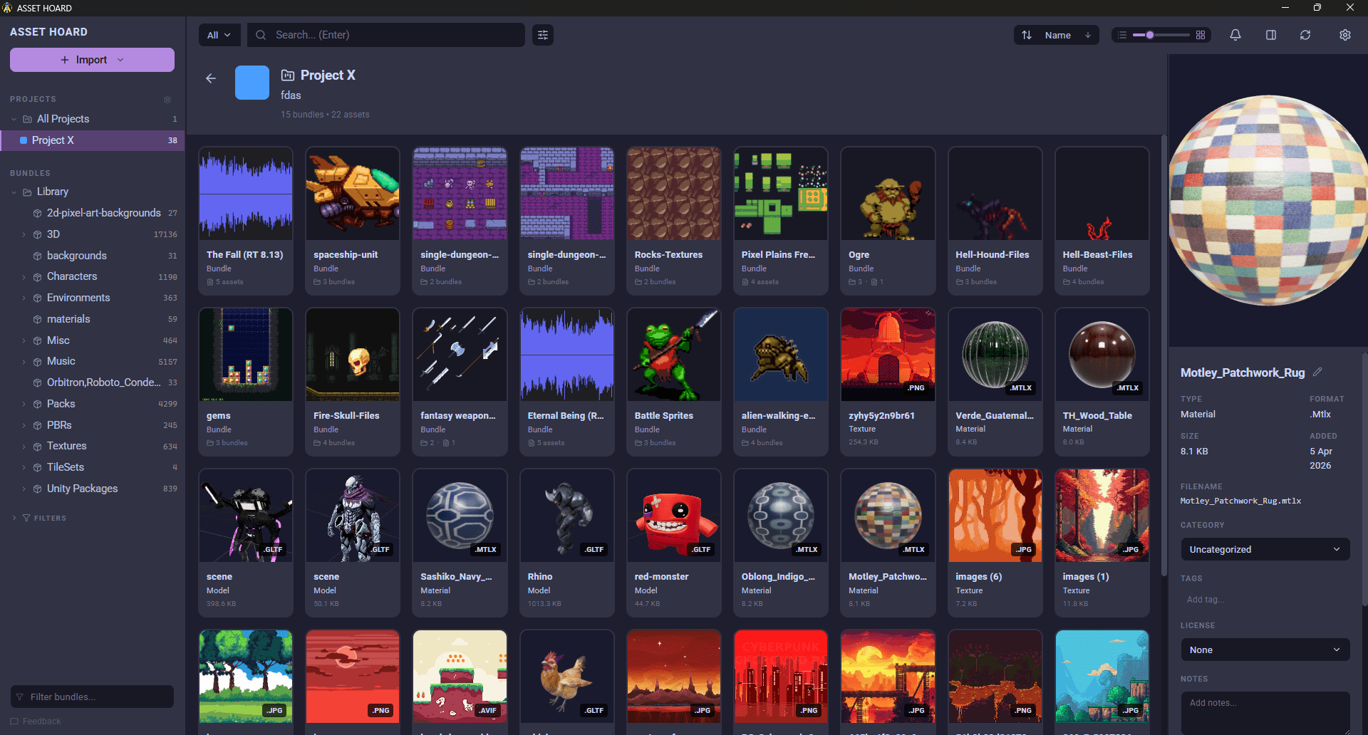 Asset Hoard screenshot 1