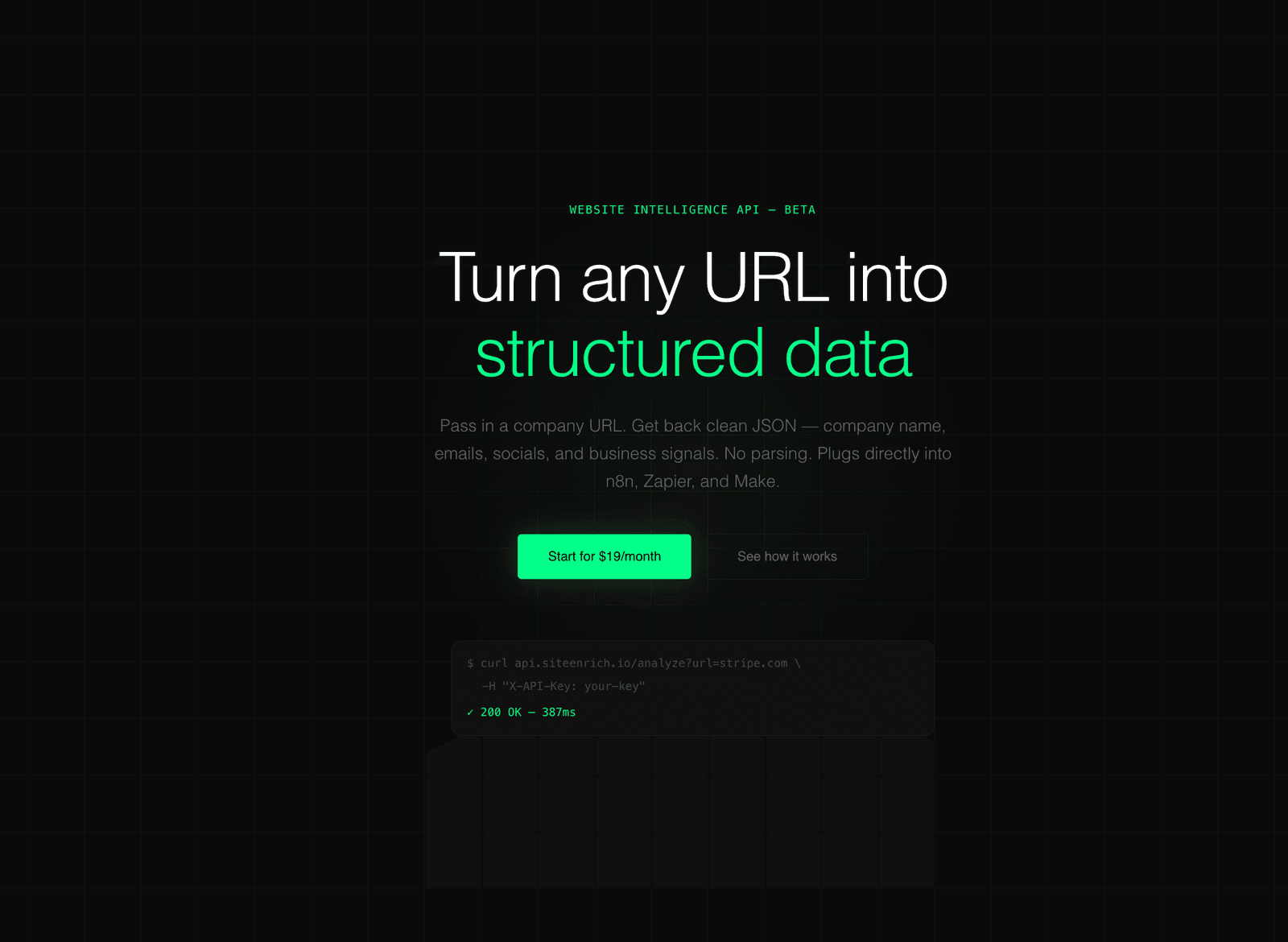 SiteEnrich screenshot 1