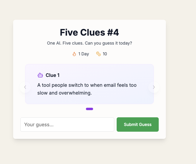 Five Clues logo