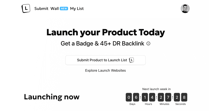 Launch List screenshot 1