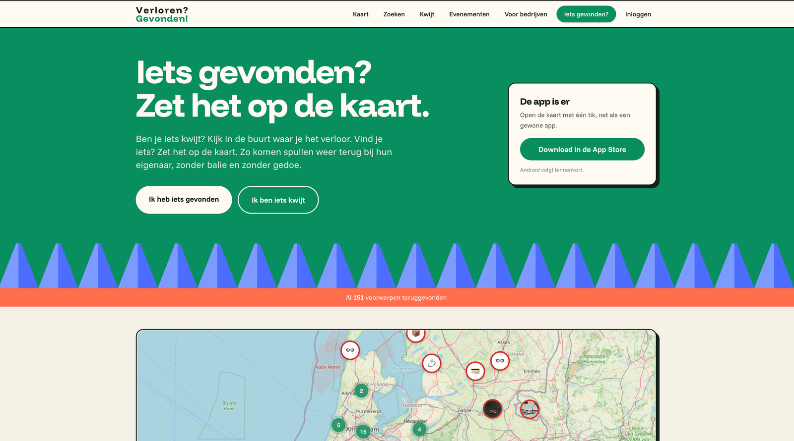 verlorengevonden.nl screenshot 1