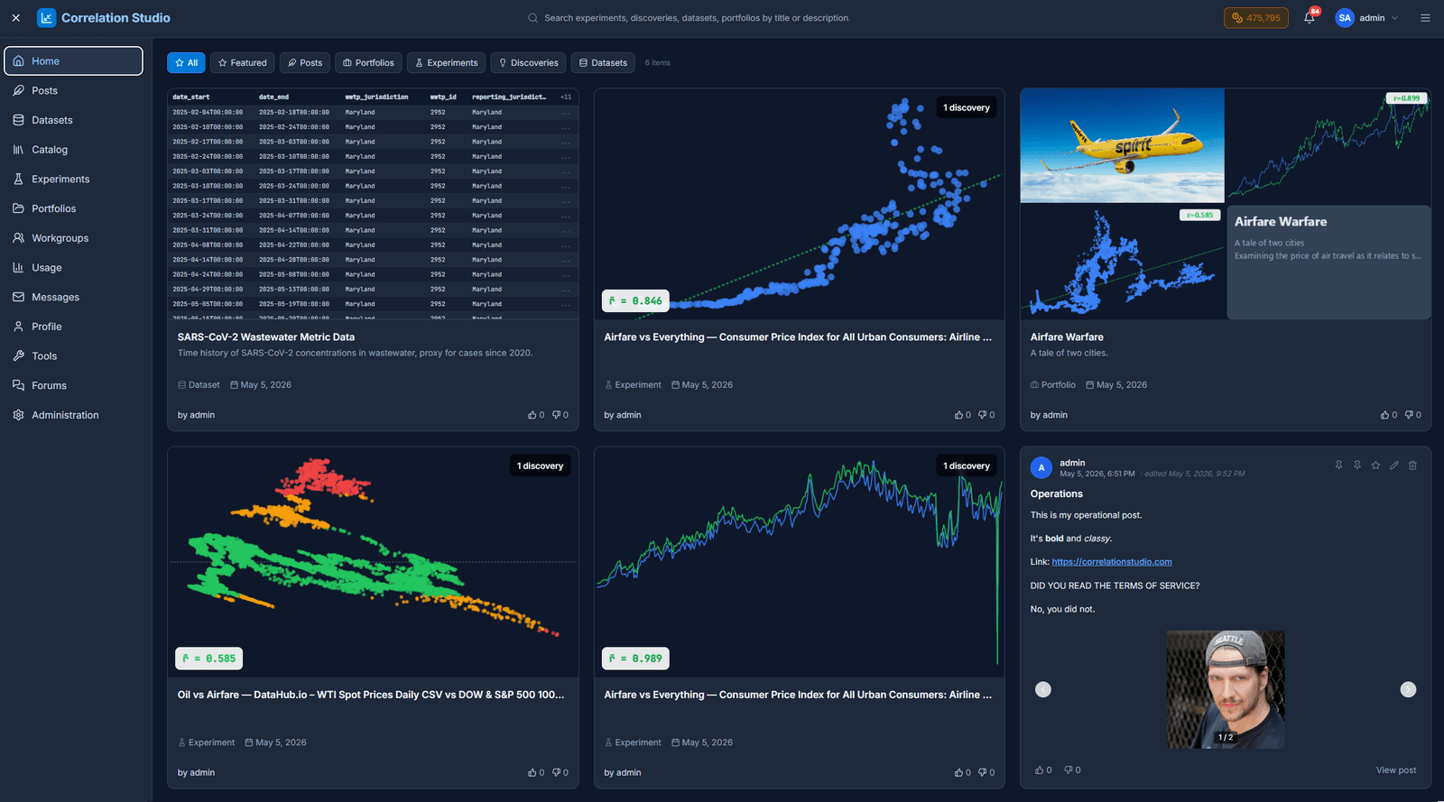 Correlation Studio screenshot 1