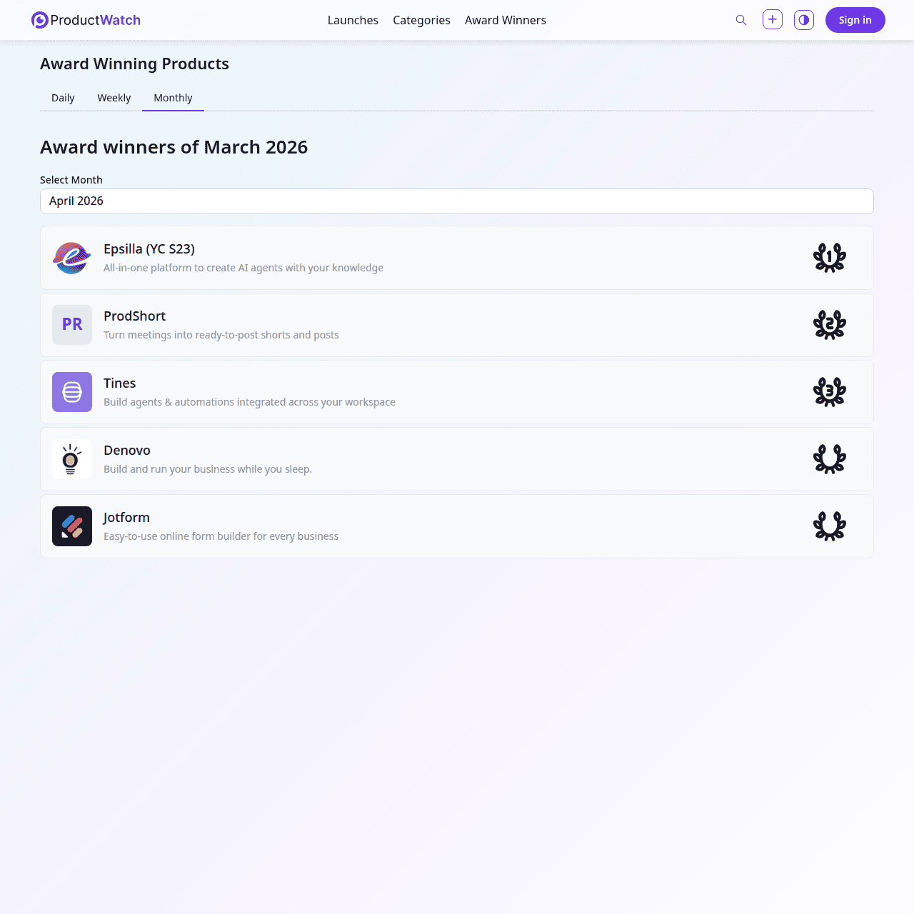Product Watch screenshot 1