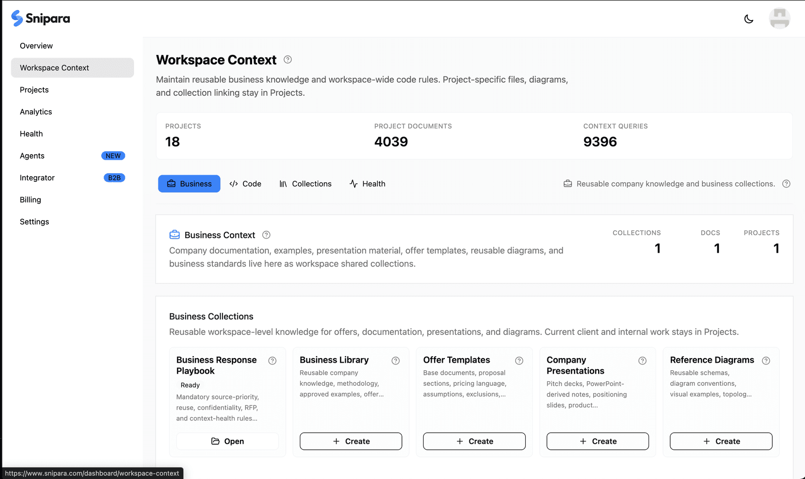 Snipara screenshot 1