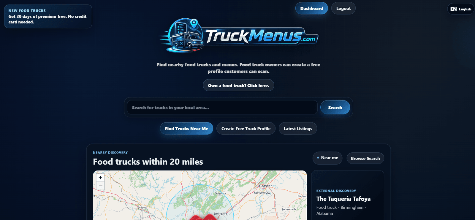 TruckMenus screenshot 1