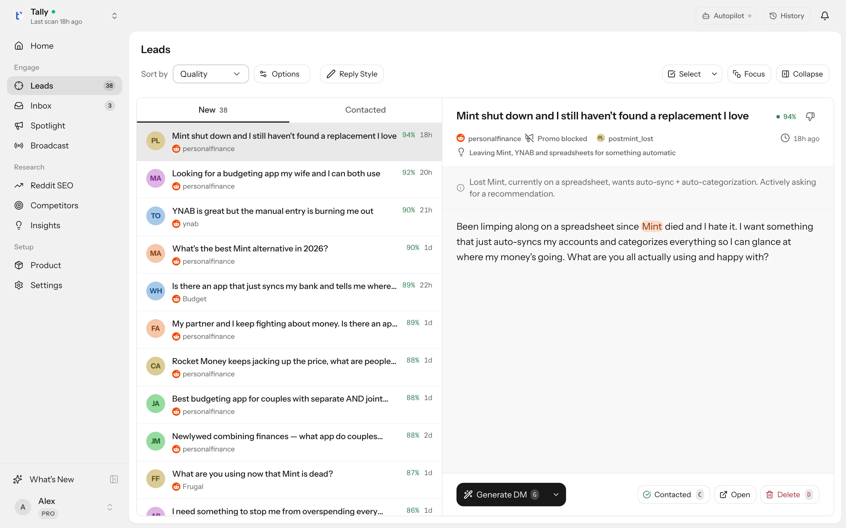 LeadsRover screenshot 1