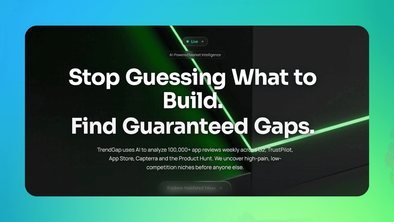Trendgap.io screenshot 1
