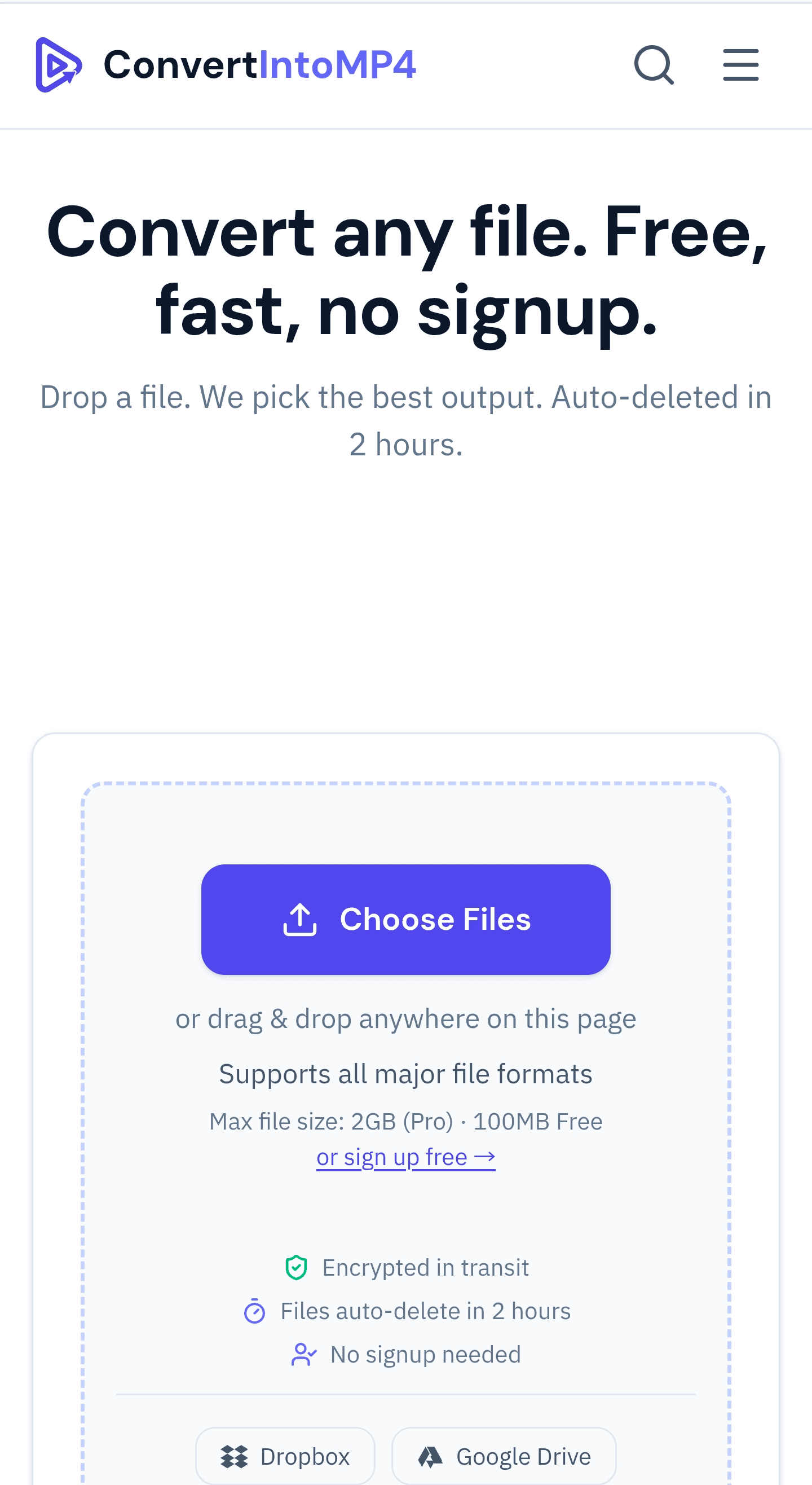 ConvertIntoMP4 screenshot 1