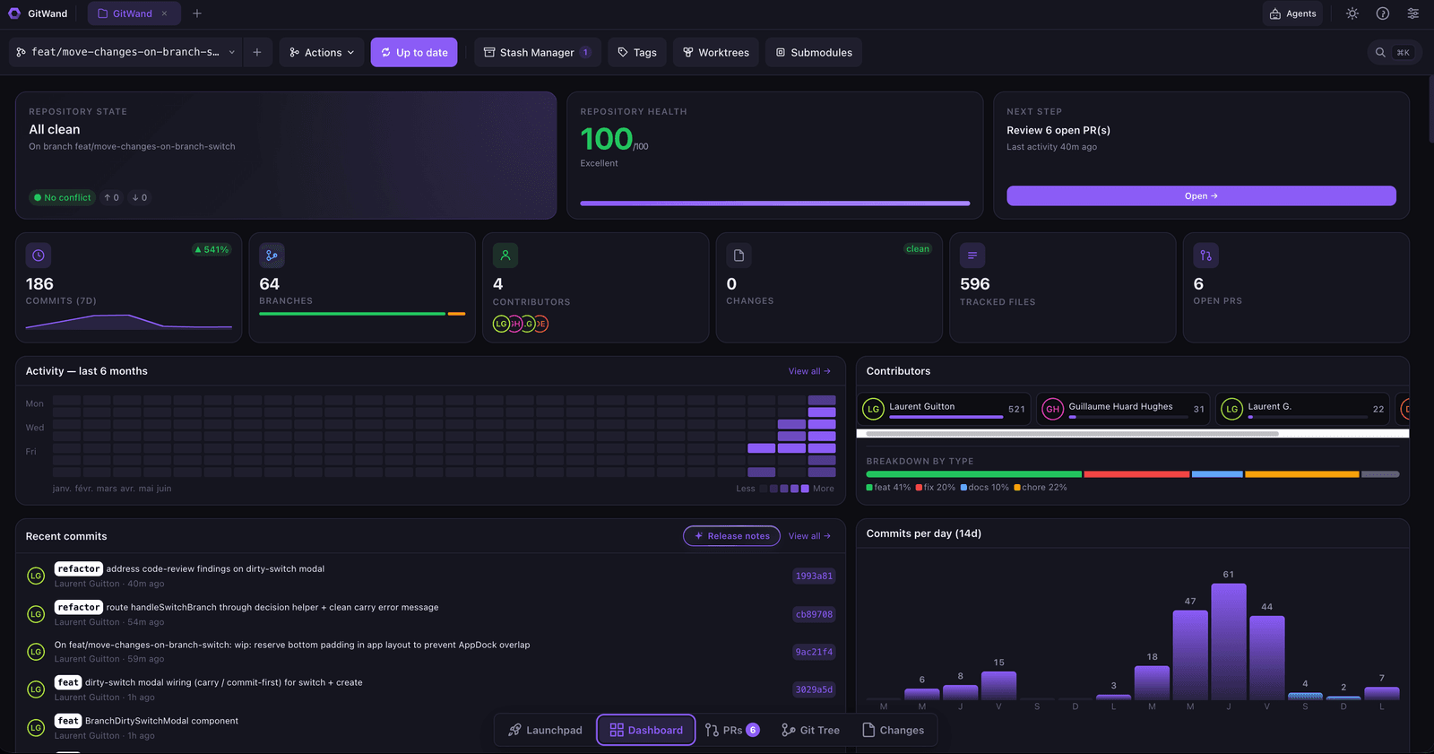 GitWand screenshot 1