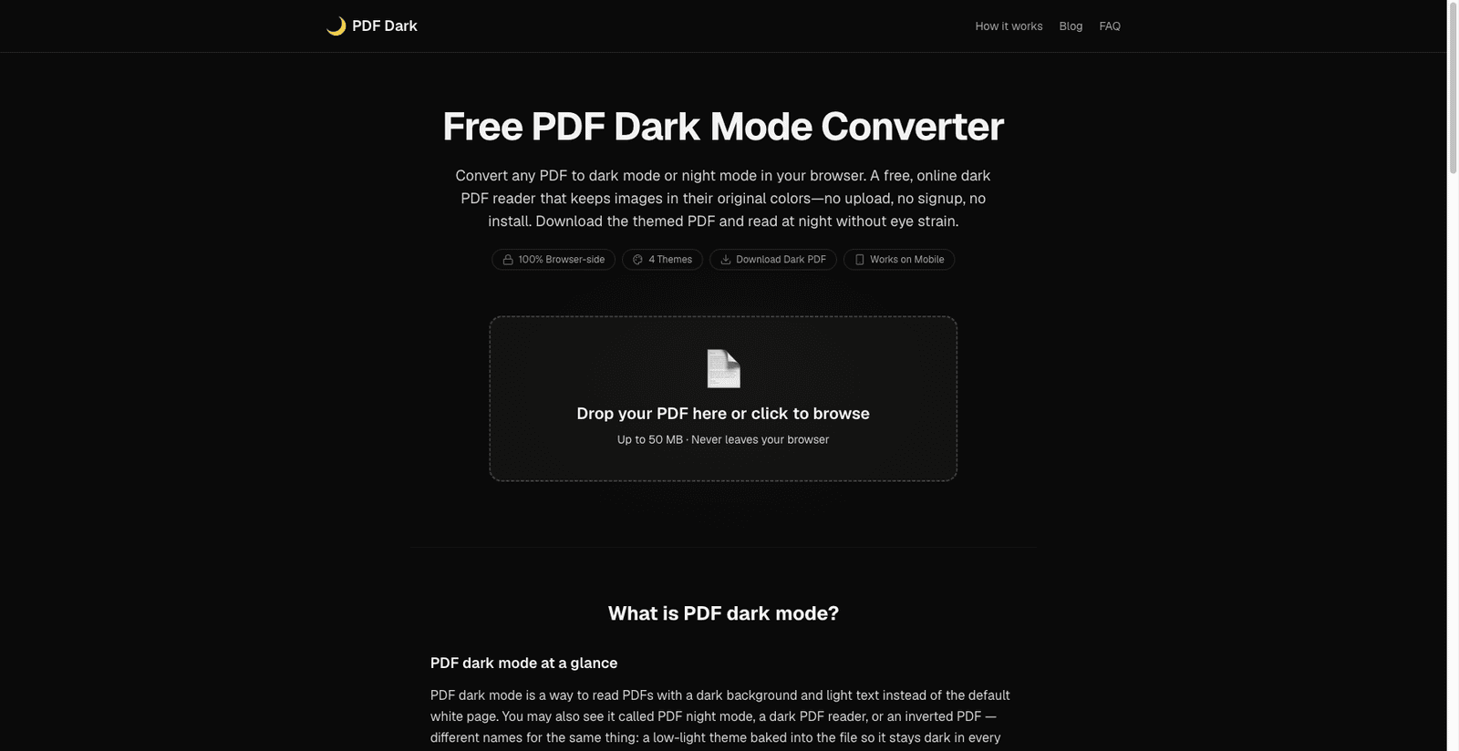 PDF Dark screenshot 1