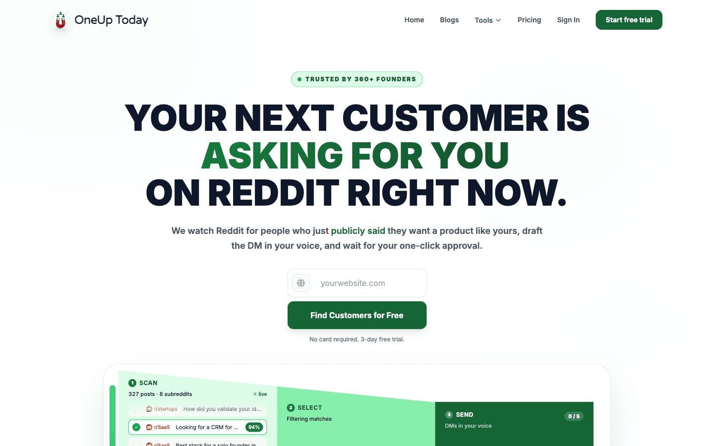 OneUp Today screenshot 1