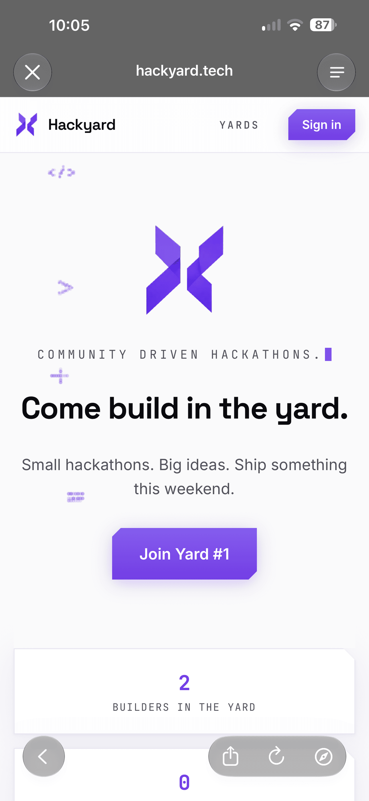 Hackyard screenshot 1