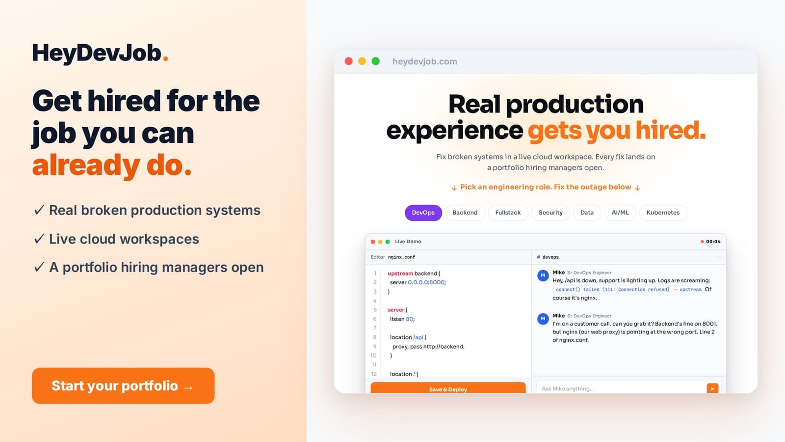 HeyDevJob screenshot 1
