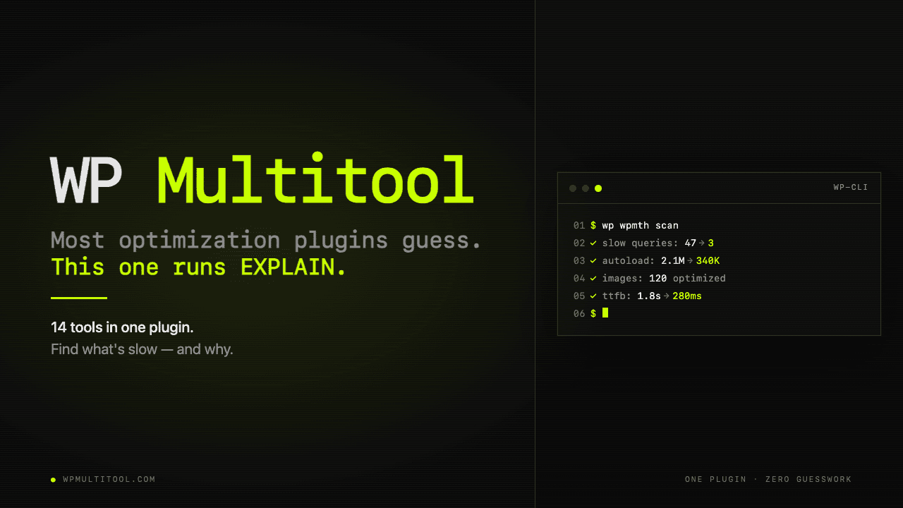 WP Multitool screenshot 1