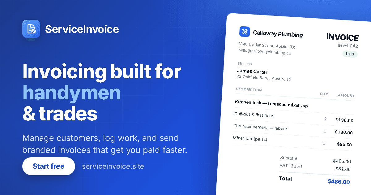 ServiceInvoice screenshot 1