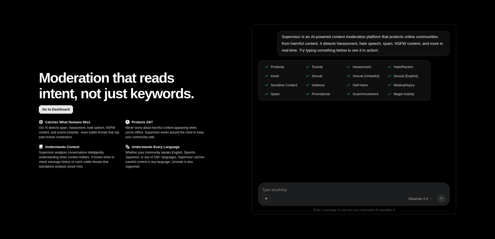 Supervisor screenshot 1