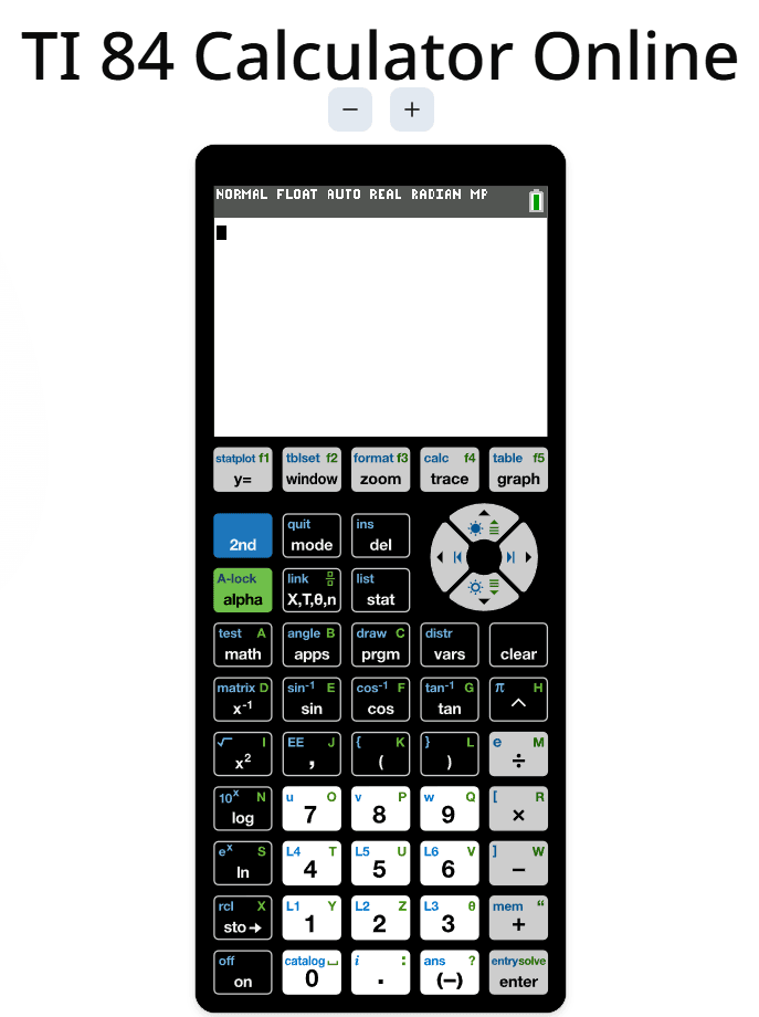 TI 84 Calculator Online screenshot 1