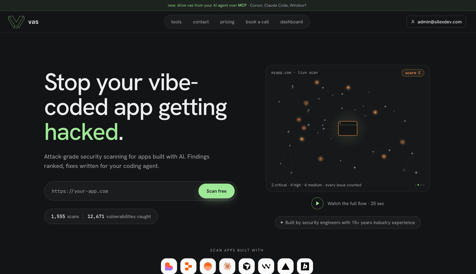 Vibe App Scanner screenshot 1