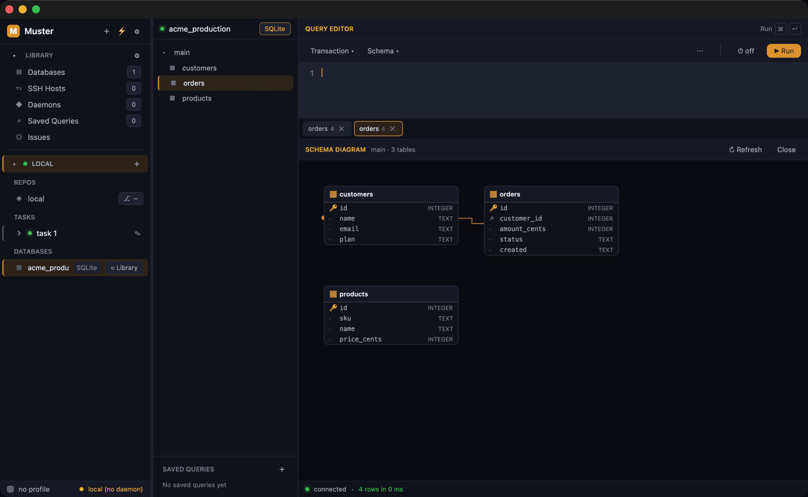 Muster screenshot 1