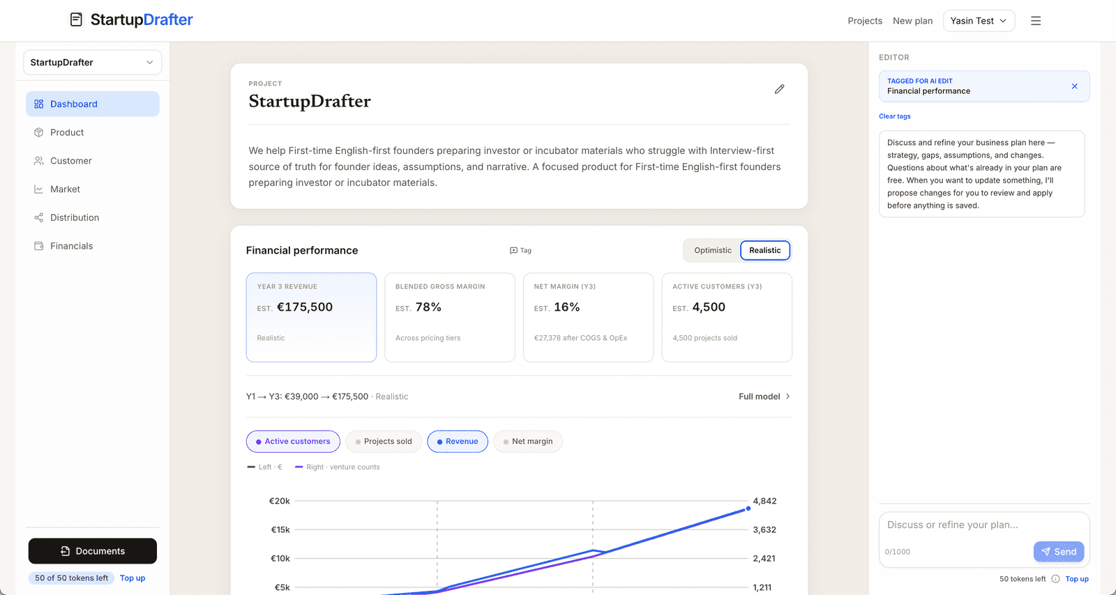 StartupDrafter screenshot 1