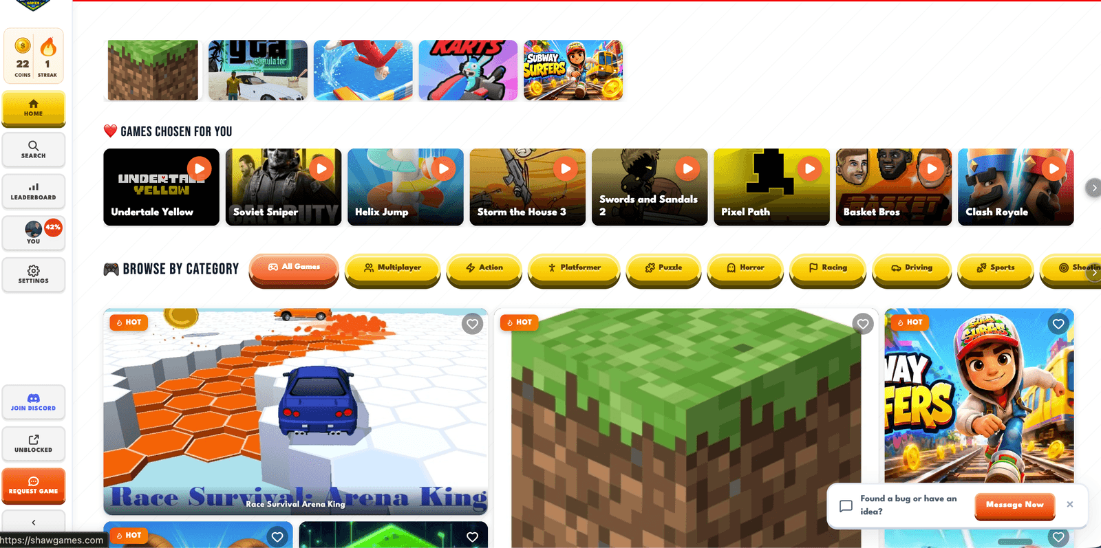 ShawGames screenshot 1