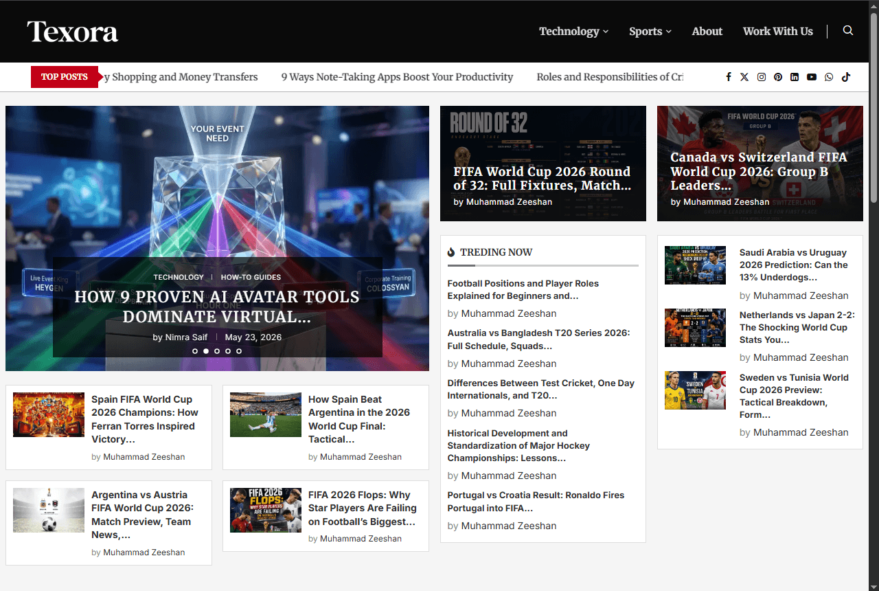 Texora screenshot 1