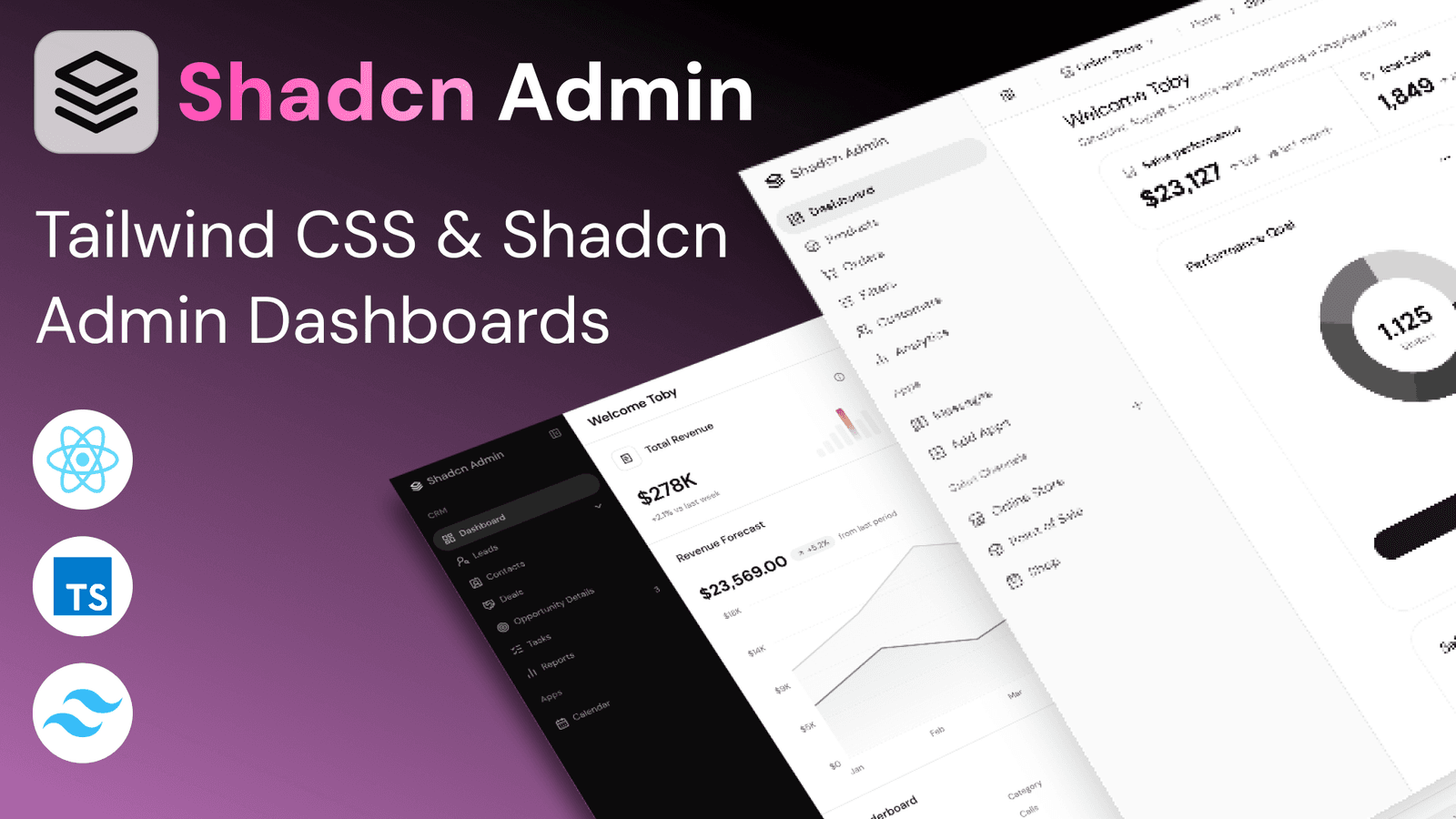 Shadcn Admin screenshot 1