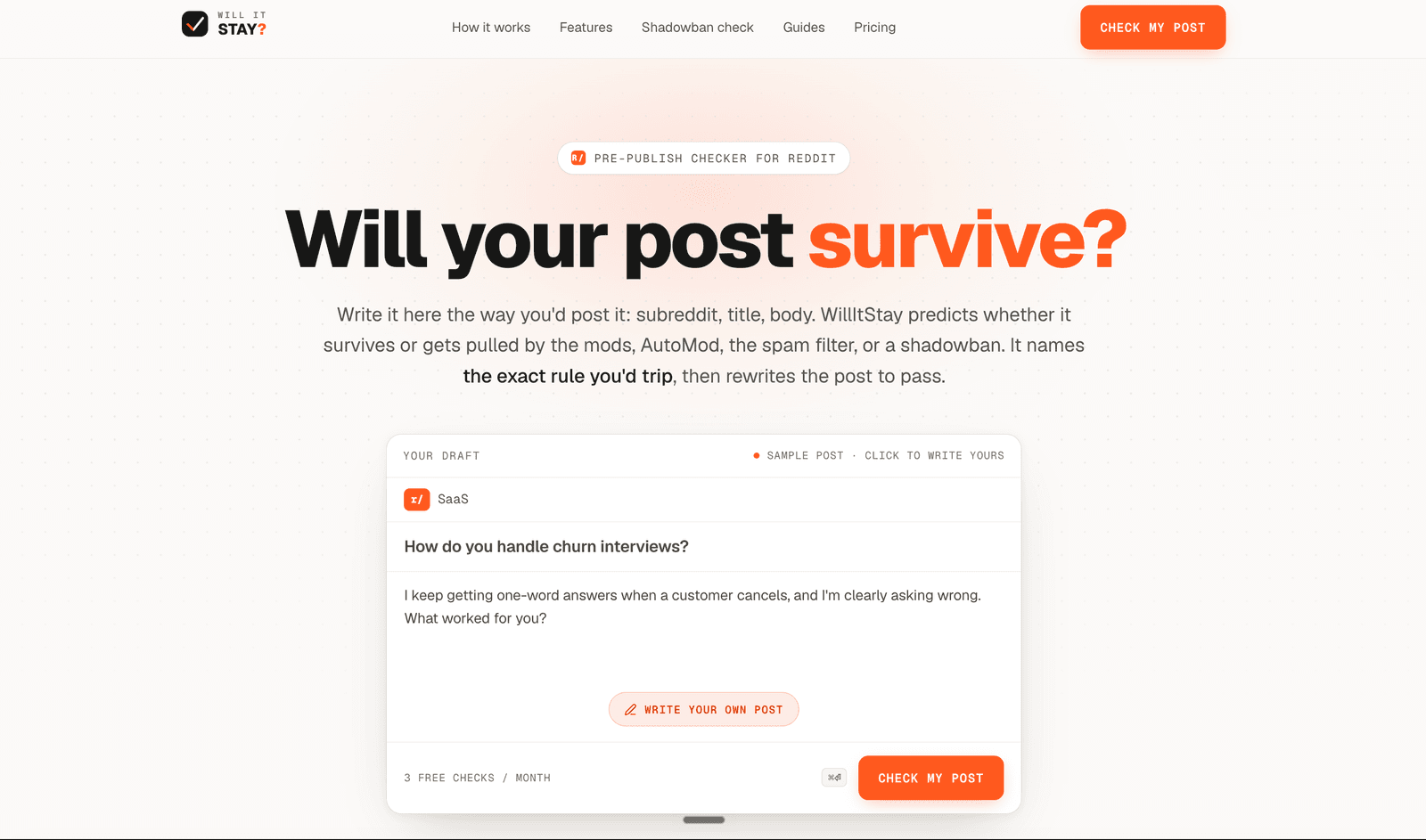 WillItStay screenshot 1