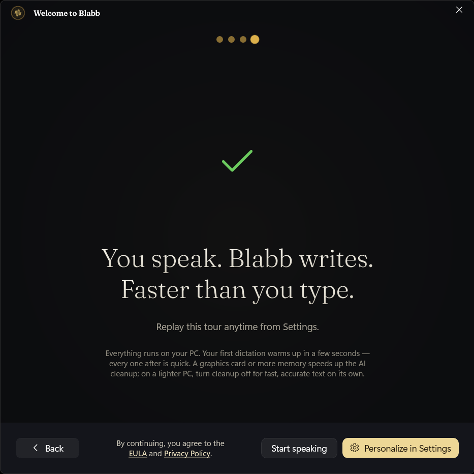 Blabb screenshot 1