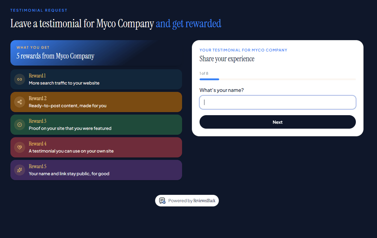 ReviewedBack screenshot 1