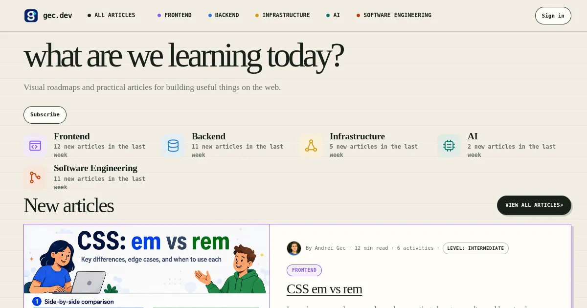 gec.dev screenshot 1