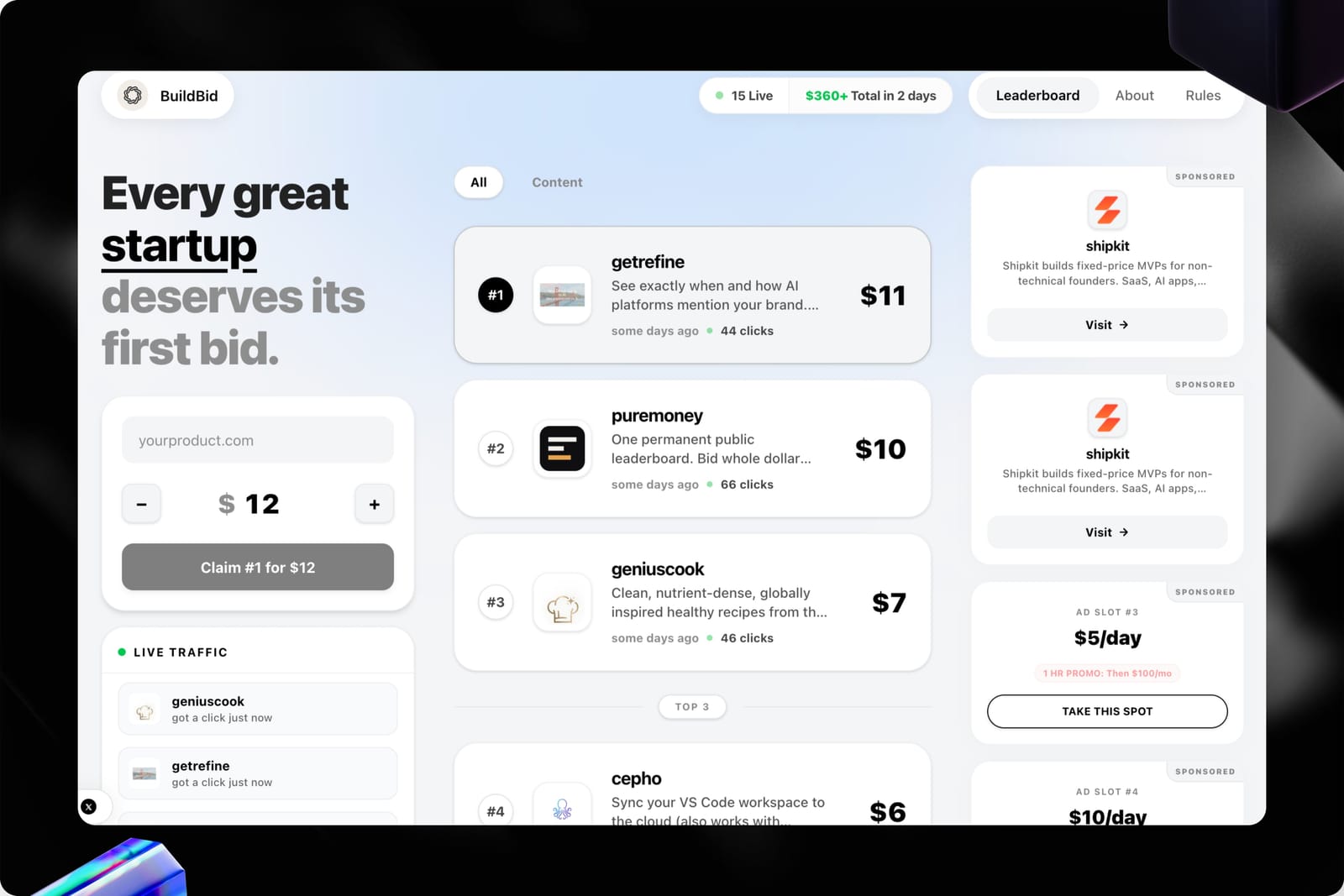 BuildBid screenshot 1