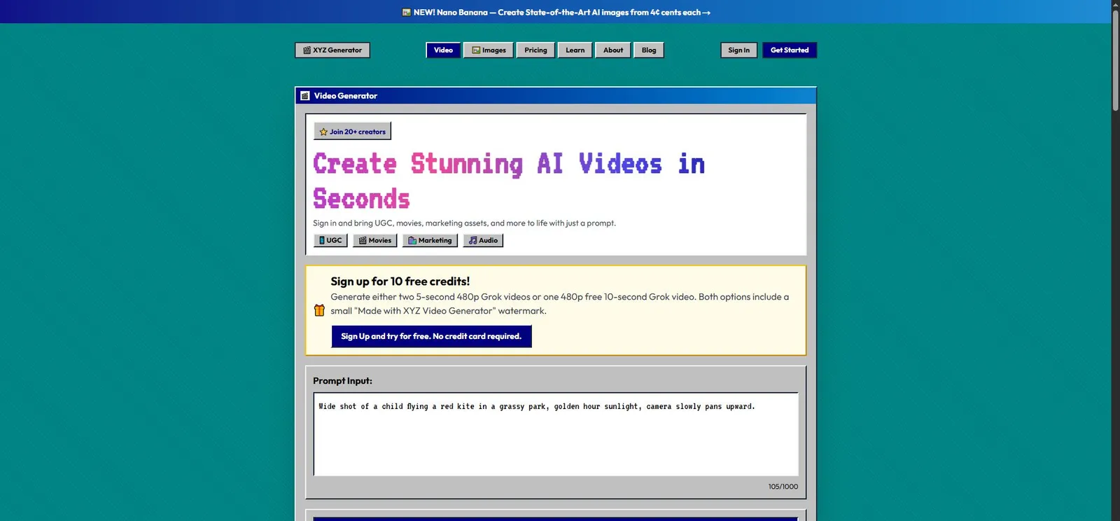 XYZ Generator screenshot 1