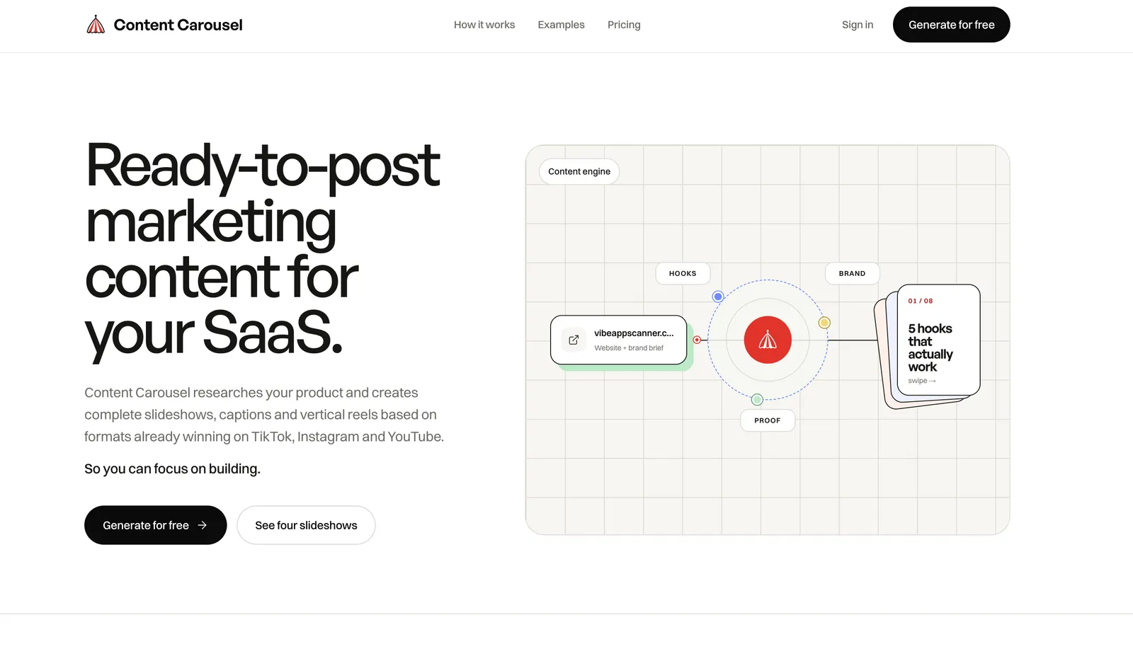 Content Carousel screenshot 1