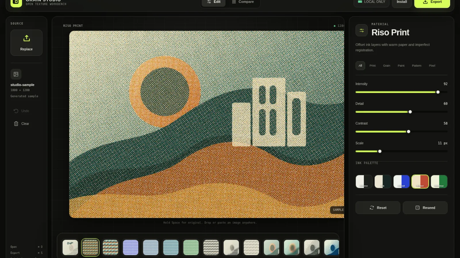 Grain Studio screenshot 1