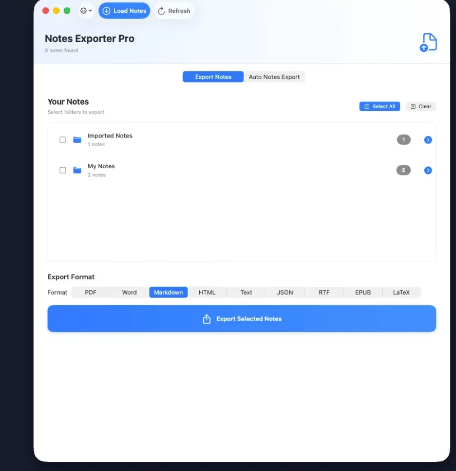 Apple Notes Expoter Pro screenshot 1