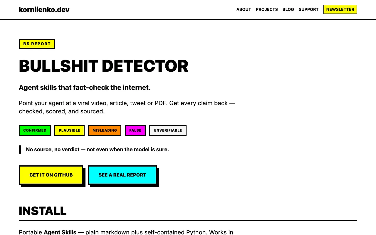 Bullshit Detector screenshot 1