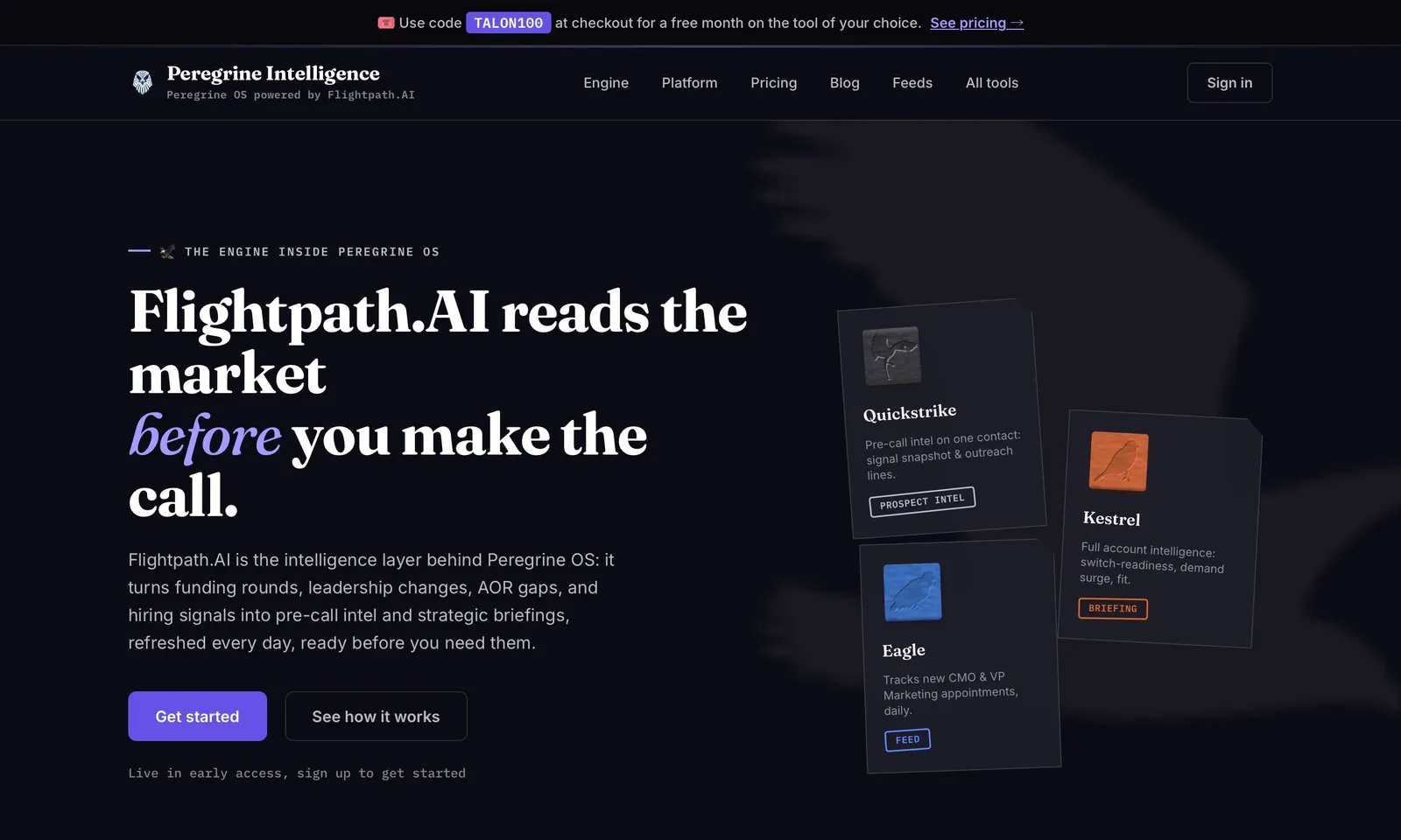 Peregrine OS screenshot 1