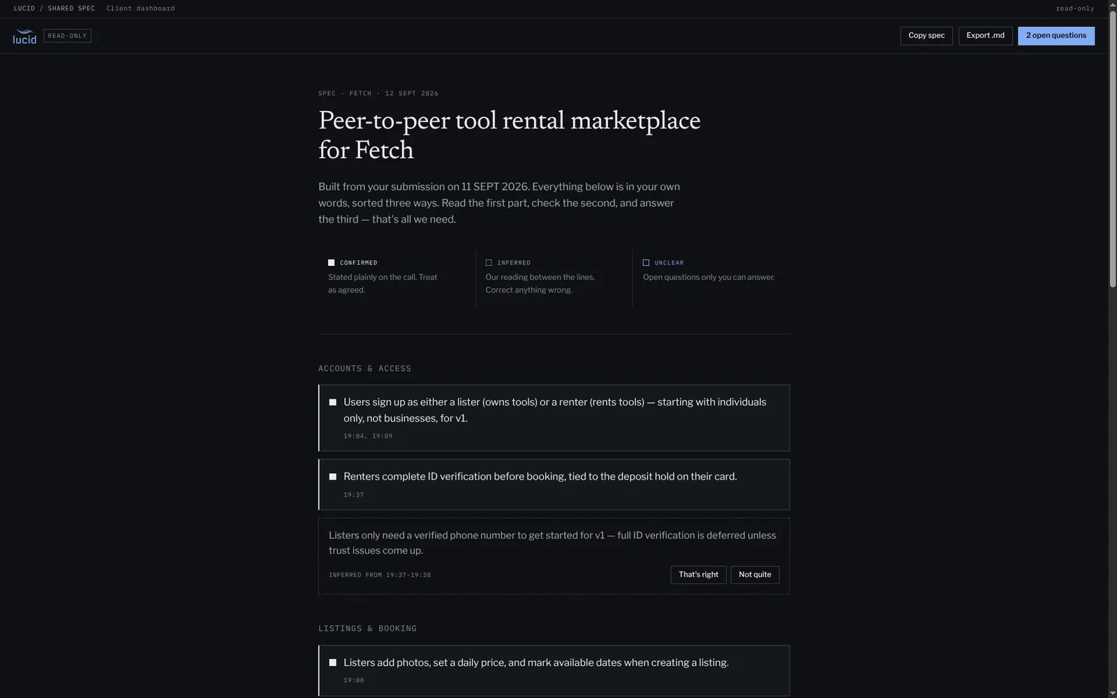 Lucid screenshot 1
