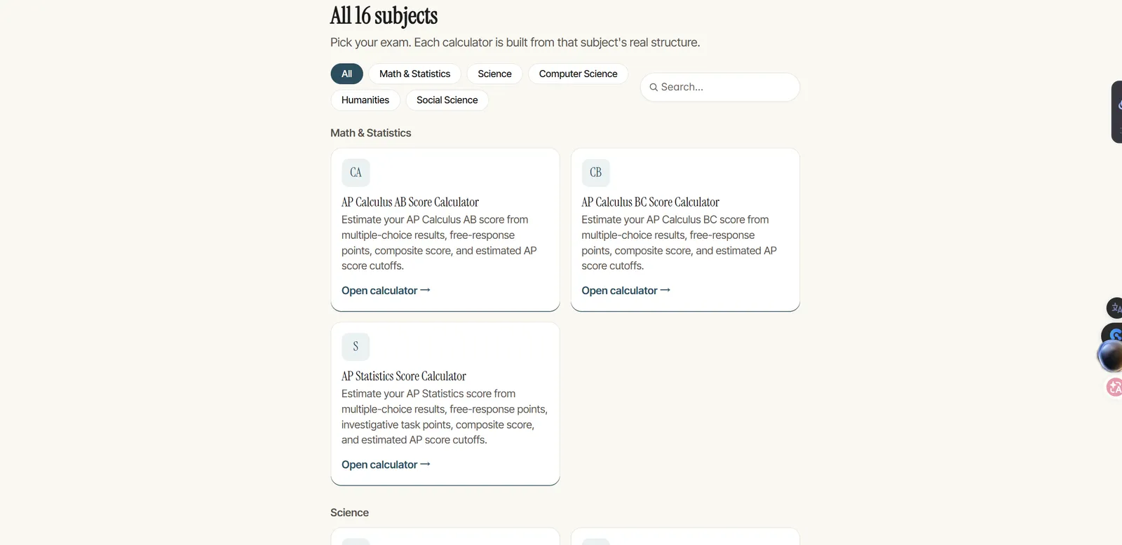 AP Score Calculator screenshot 1