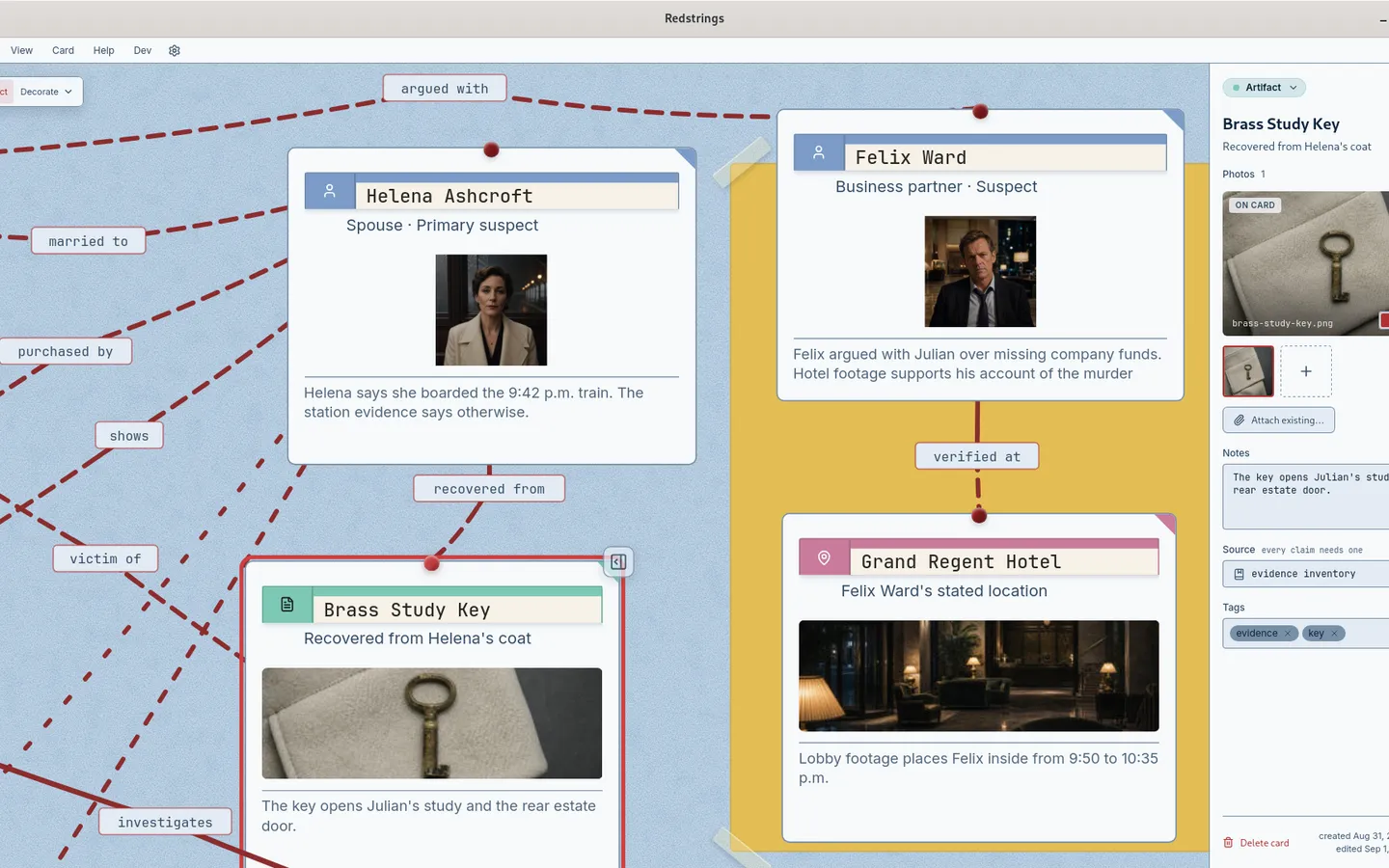 Redstrings screenshot 1