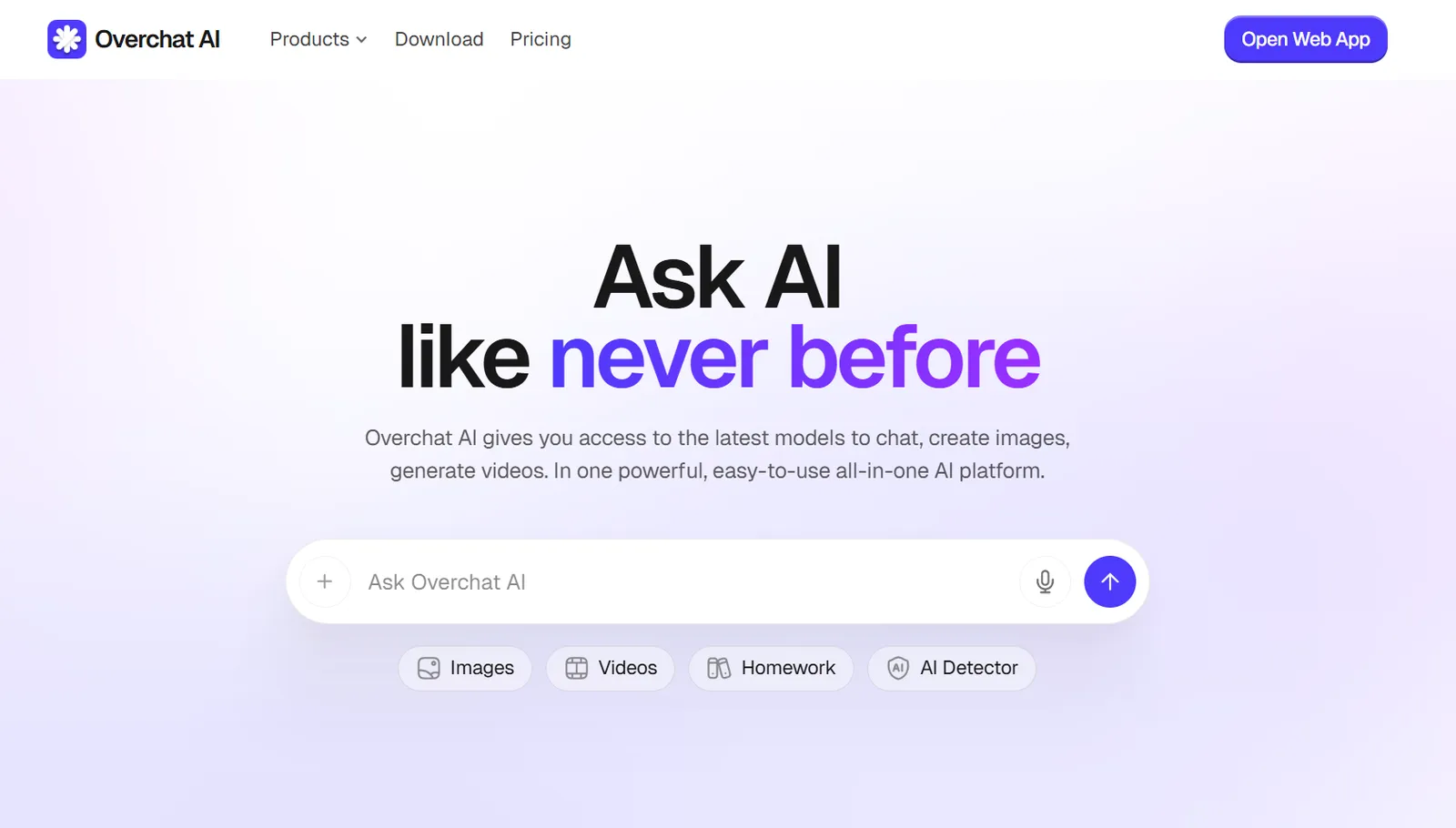 Overchat AI screenshot 1