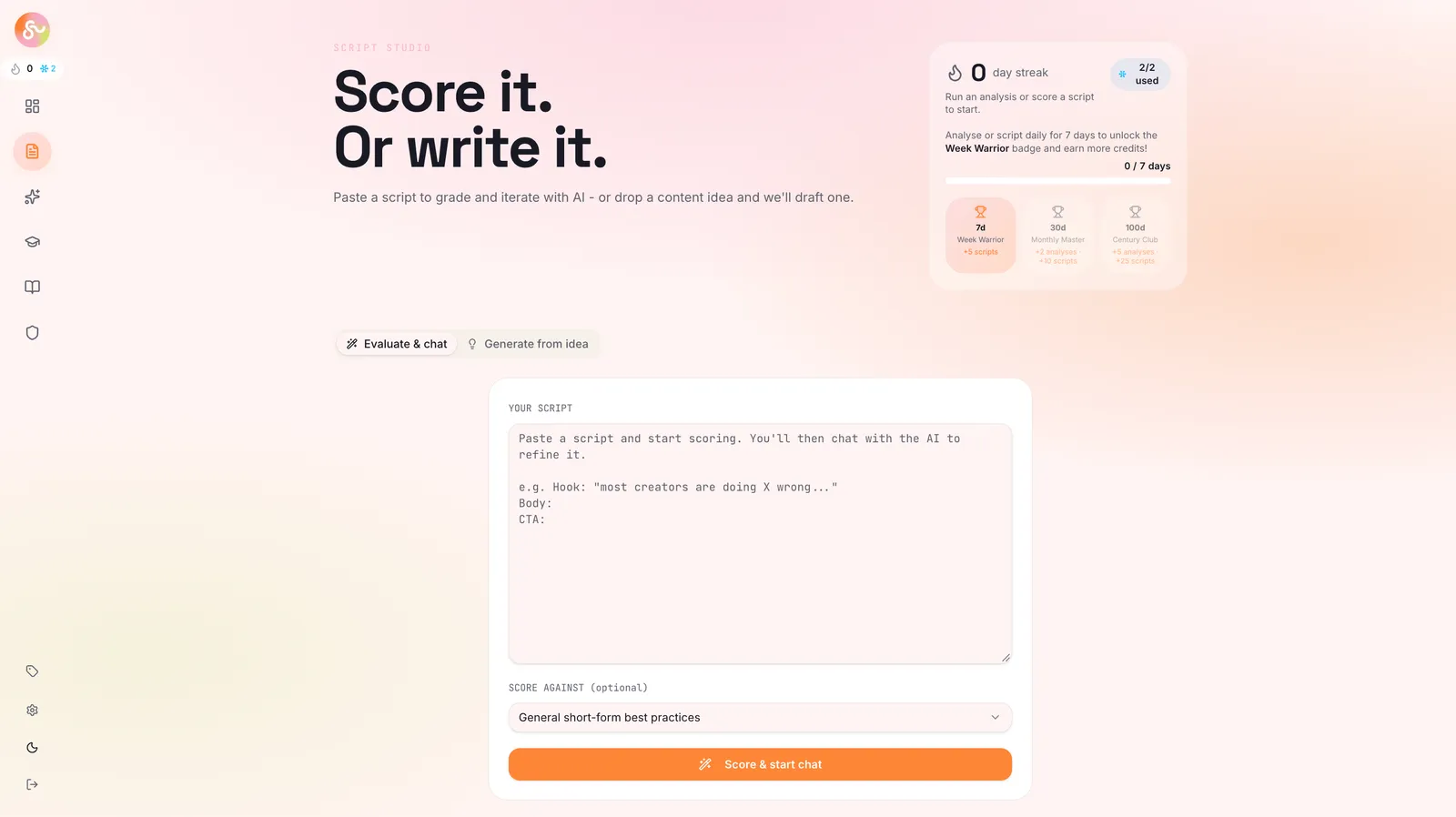Scrptly screenshot 1