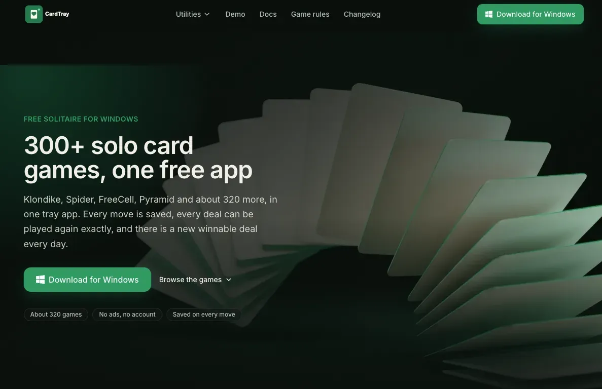 CardTray screenshot 1
